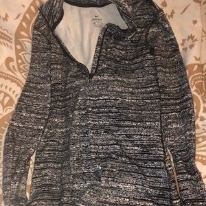 Black and white running top